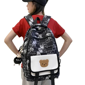 Новая начальная школа с пользовательской печатью, школьники, рюкзак для мальчиков и девочек, школьная сумка большой емкости