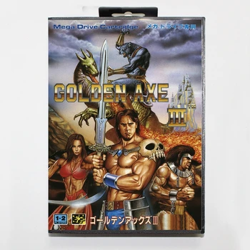 Новое поступление игровой карты Golden Axe 3 16bit MD для Sega Mega Drive/ Genesis с розничной коробкой