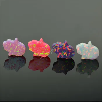 оптовая продажа, высококачественный сыпучий синтетический опал, камень размером 11 * 13 мм, ручной опал хамса, просверленное отверстие 78 цветов