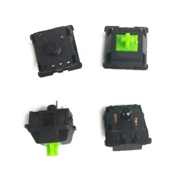 Переключатели RGB, клавиатура, специальный корпус вала, зеленый, 3 контакта, подходит для razer Gaming, механический переключатель клавиатуры (4 шт.)