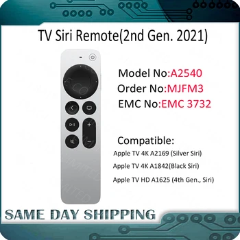 Подлинная Новинка для Apple A2540 Siri Remote 2-го поколения для Apple TV 4K A2169 A1842 и TV HD A1625 MJFM3 EMC3732 2021 Модель