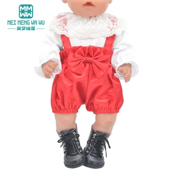Подходит для детской игрушки 43-45 см, новорожденной куклы и американской куклы, модного пальто, костюма, футболки, джинсов