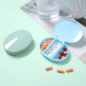 Портативная Пластиковая коробочка для таблеток с 3 поясами, Органайзер для медицинских путешествий, футляры для таблеток, дозатор лекарств, коробка для хранения, крошечная коробочка, которую легко носить с собой
