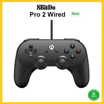 Проводной контроллер 8BitDo Pro 2, джойстик и геймпад для игровых аксессуаров Xbox Series X / Xbox Series S / Xbox One и Windows