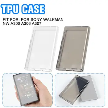 Прозрачный/Clear Black TPU Защитный Чехол Shell Skin Case Для Sony Walkman NW Серии A300 A306 A307
