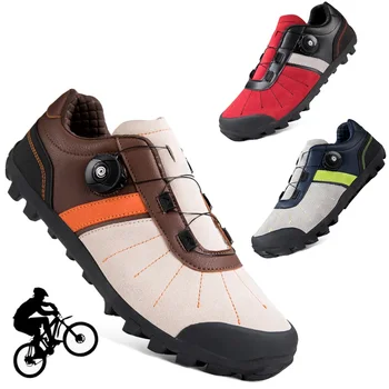 Профессиональная обувь для горных велосипедов, велосипедные кроссовки, зимние MTB, мужские шоссейные гонки, Женская велосипедная обувь на плоской подошве, спортивная обувь
