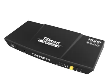 Прямые продажи с фабрики 4k HDMI KVM переключатель 2 в 1 выходе