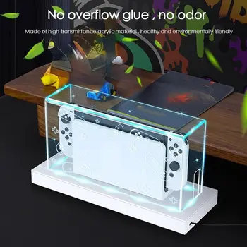 Пылезащитный Чехол Светящаяся Базовая Коробка для Nintendo Switch/OLED Switched Acrylic Host Shell oled Защитный Рукав Новая Распродажа