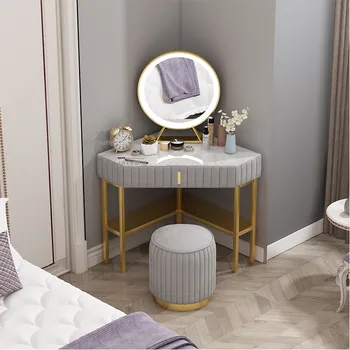 Роскошный Домашний Туалетный Столик Мебель для спальни В Скандинавском стиле Туалетный Табурет Принцессы Комоды Туалетный столик для макияжа Комбинация