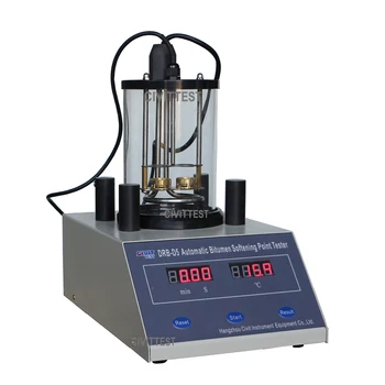 Стандартный Лабораторный тестер температуры размягчения битума ASTM, машина для испытания асфальтовых колец и шариков