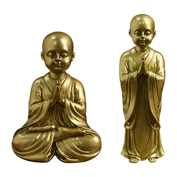 Статуи будды Скульптуры Статуя Будды из смолы знак мира домашний декор украшение для автомобиля
