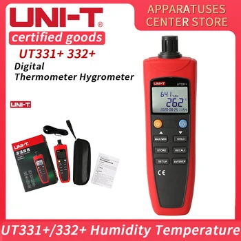 Цифровой Термометр-Гигрометр UNI-T UT331 + UT332 + Измеритель Температуры и Влажности Для Заводов -20 ° C ~ 70 °C