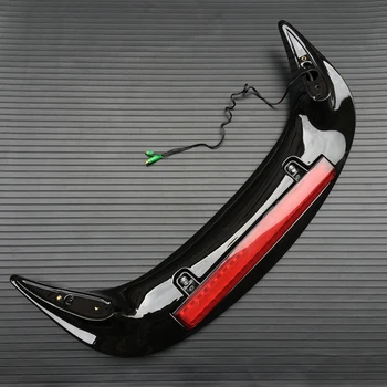 Черный спойлер багажника мотоцикла, светодиодный красный задний стоп-сигнал для Honda Goldwing GL1800 2001-2012