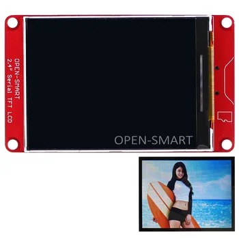 Экран расширения 2,4-дюймового последовательного TFT-ЖК-модуля UART с разъемом для TF-карты для Arduino